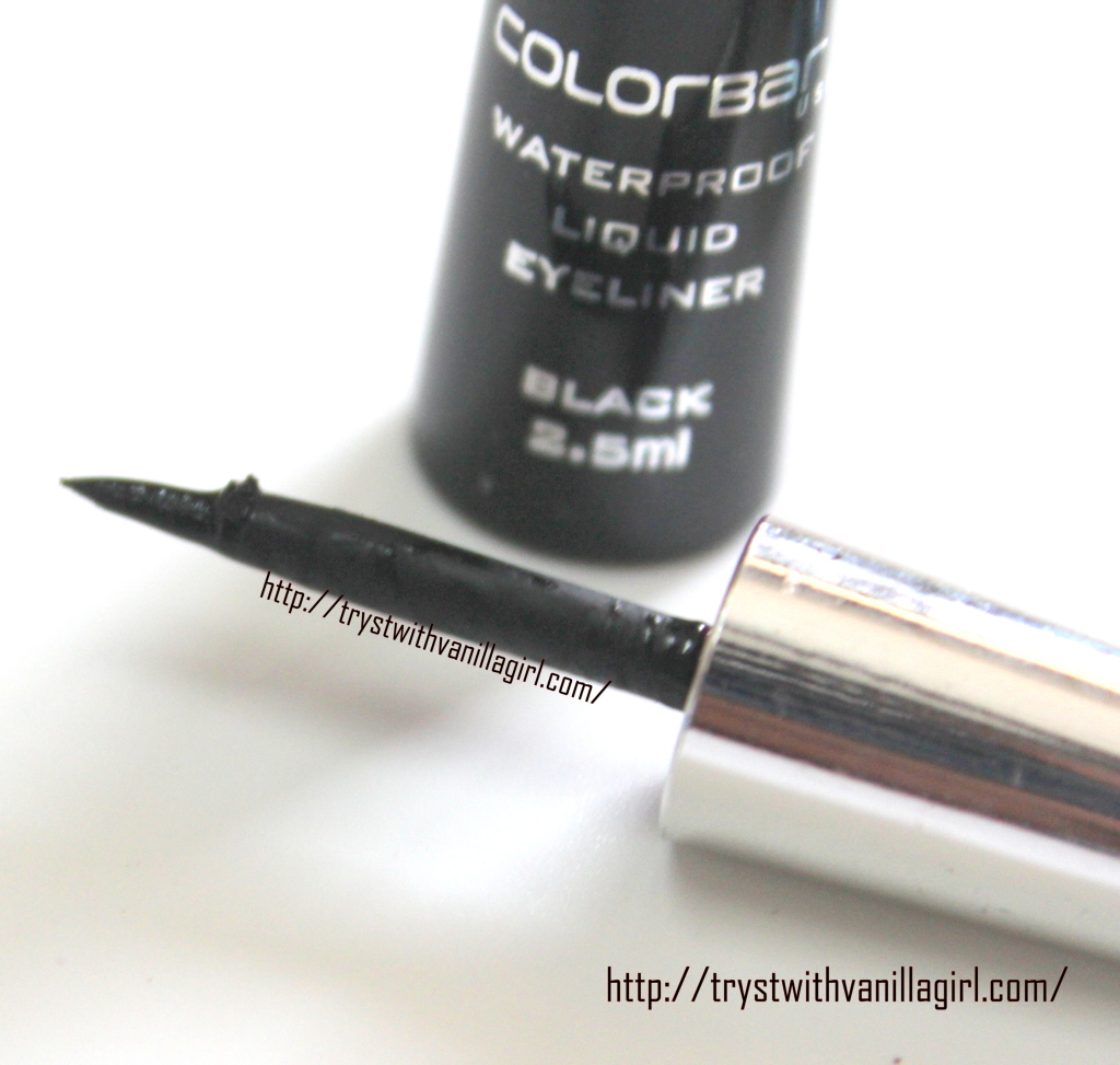 COLORBAR PRECISION WATERPROOF EYELINER BLACK REVIEW