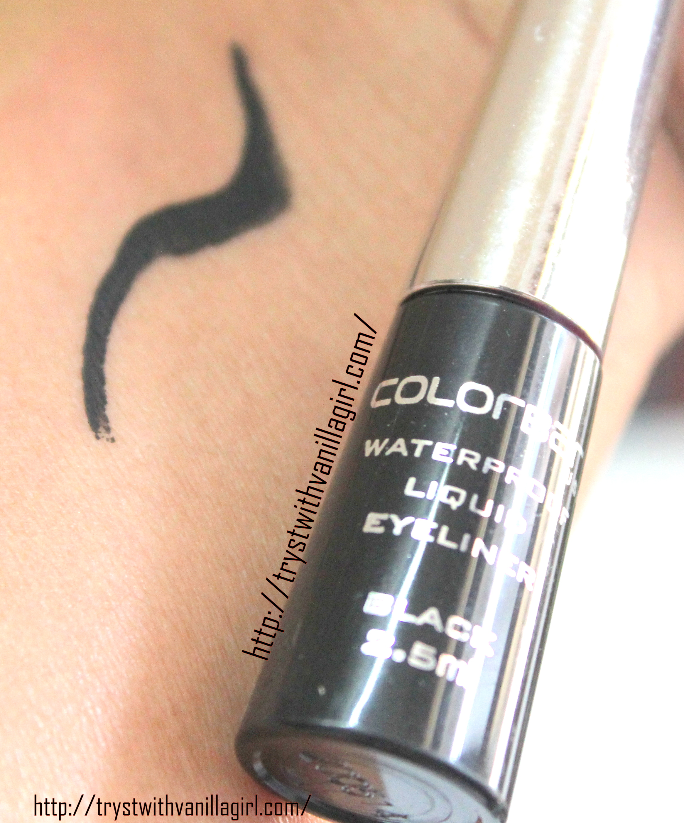 SWATCH COLORBAR PRECISION WATERPROOF EYELINER BLACK