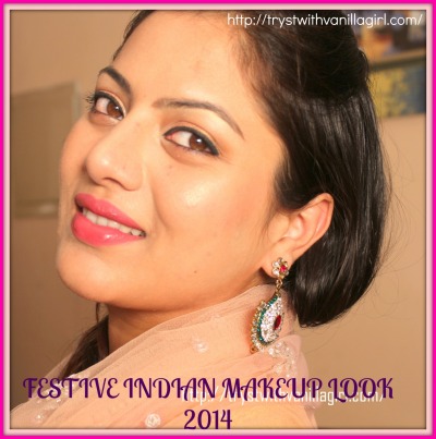 FESTIVE INDIAN MAKEUP LOOK 2014