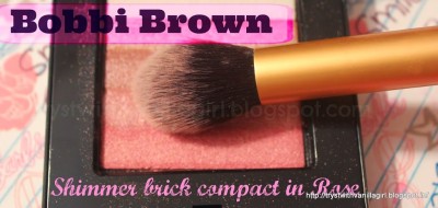 Bobbi Brown Shimmer Brick Compact Rose Review,Swatch,FOTD