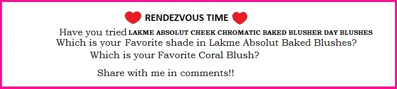 LAKME ABSOLUT CHEEK CHROMATIC BAKED BLUSHER DAY BLUSHES REVIEW