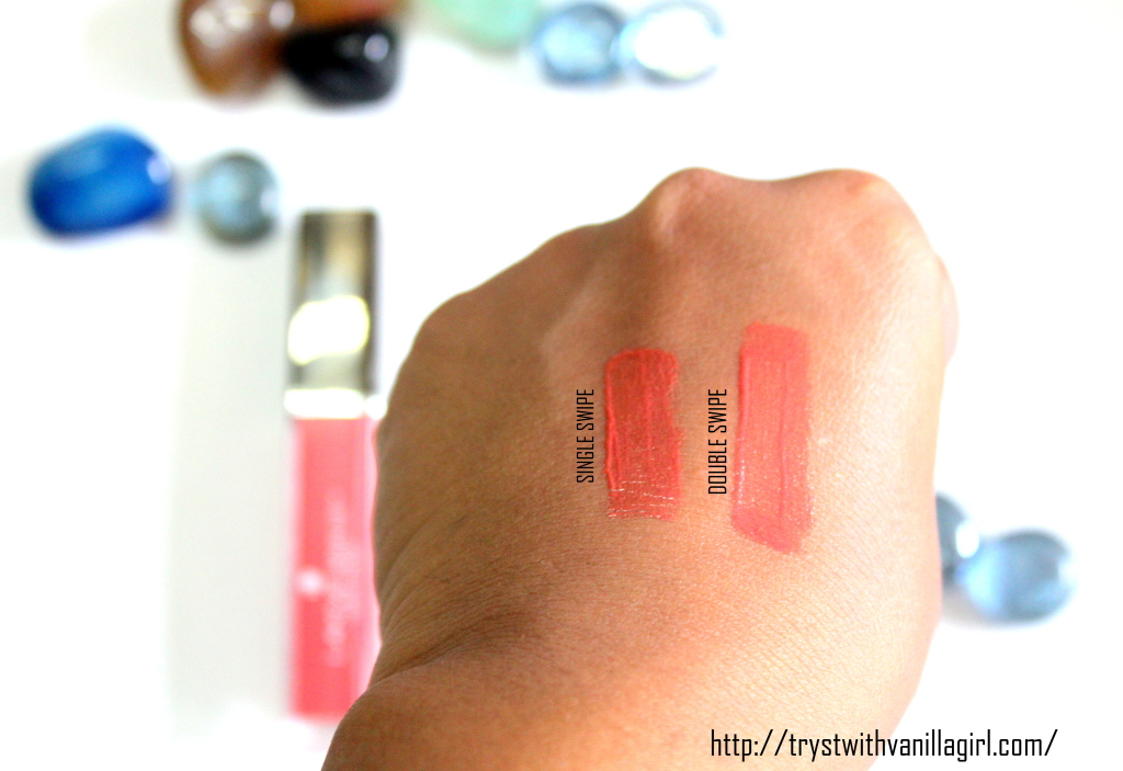 LAKME ABSOLUT GLOSS STYLIST RUSTCRUSH Review,swatches