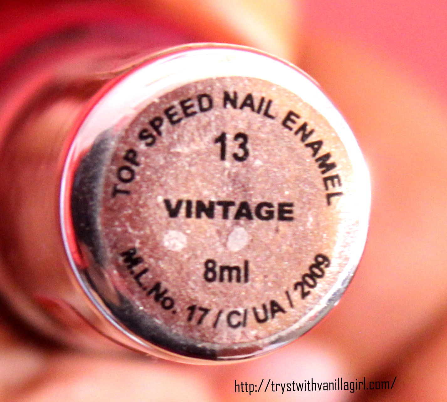 REVLON'S TOP SPEED NAIL ENAMEL IN VINTAGE