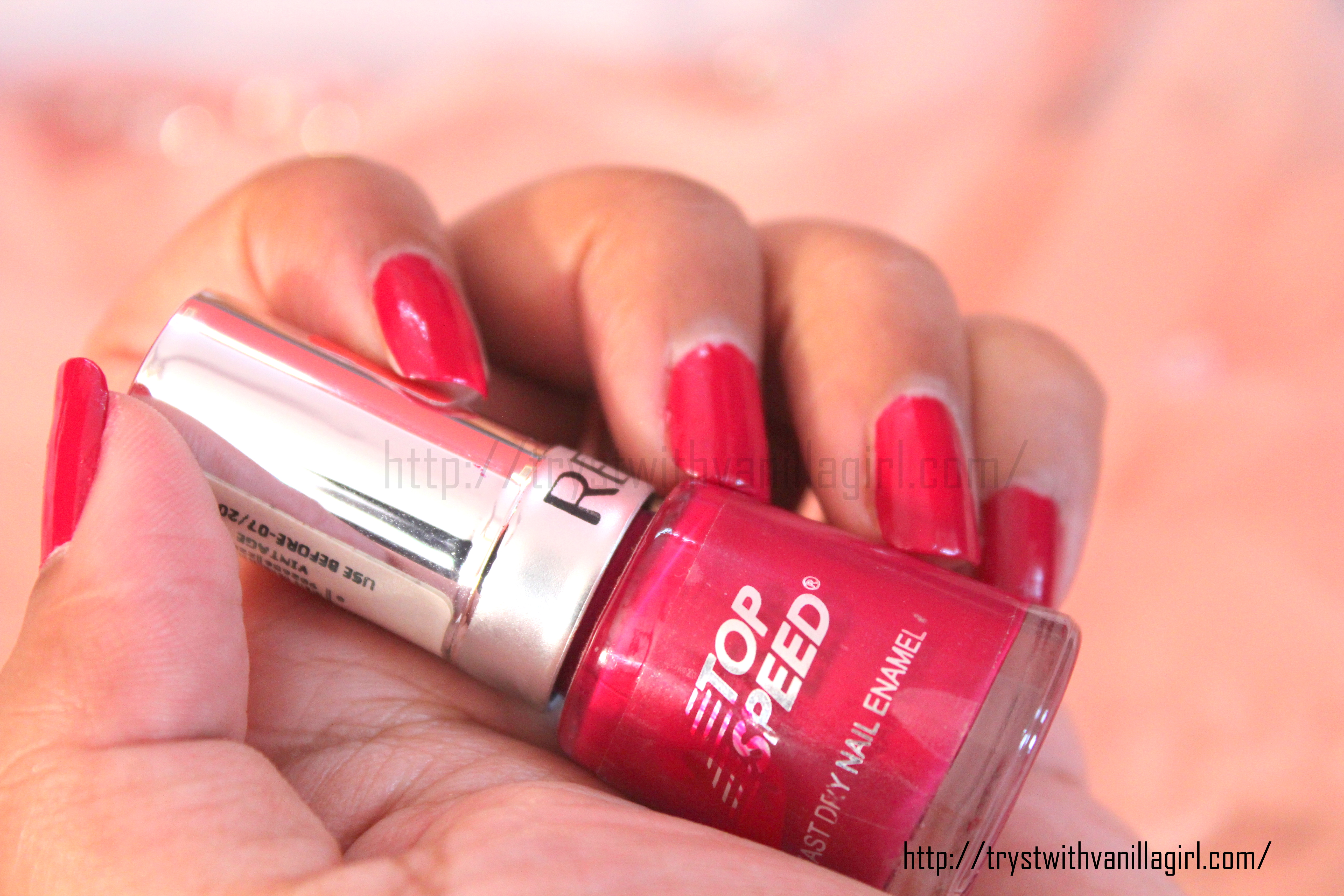 REVLON'S TOP SPEED NAIL ENAMEL IN VINTAGE