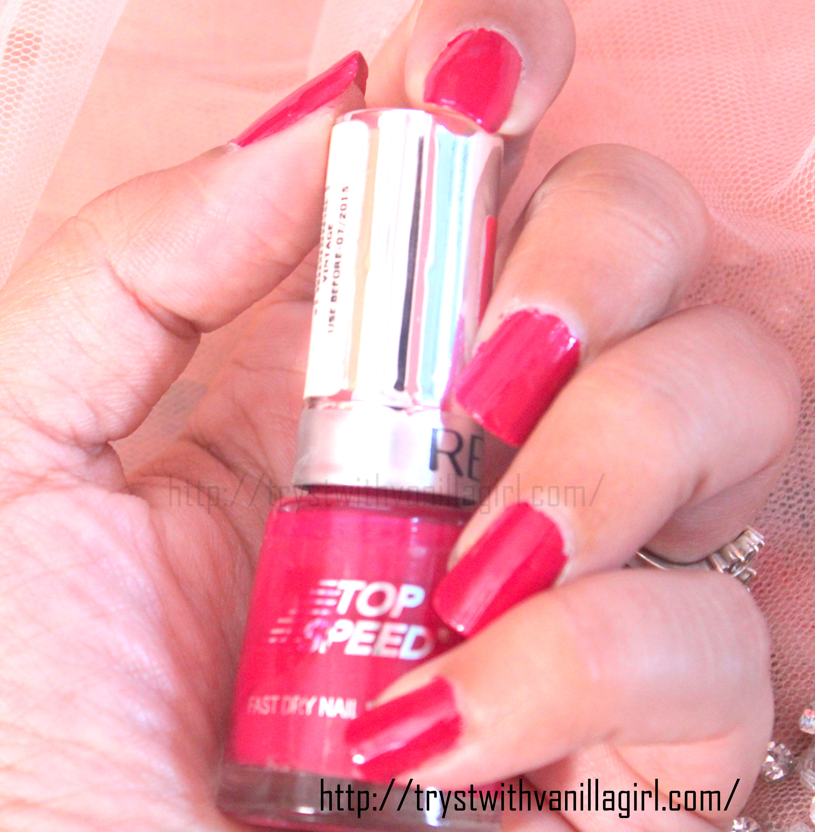 REVLON'S TOP SPEED NAIL ENAMEL IN VINTAGE