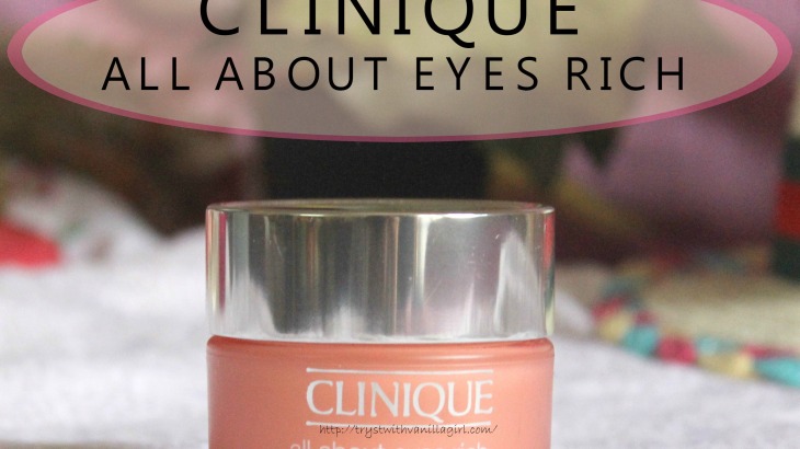 CLINIQUE ALL ABOUT EYES RICH REVIEW