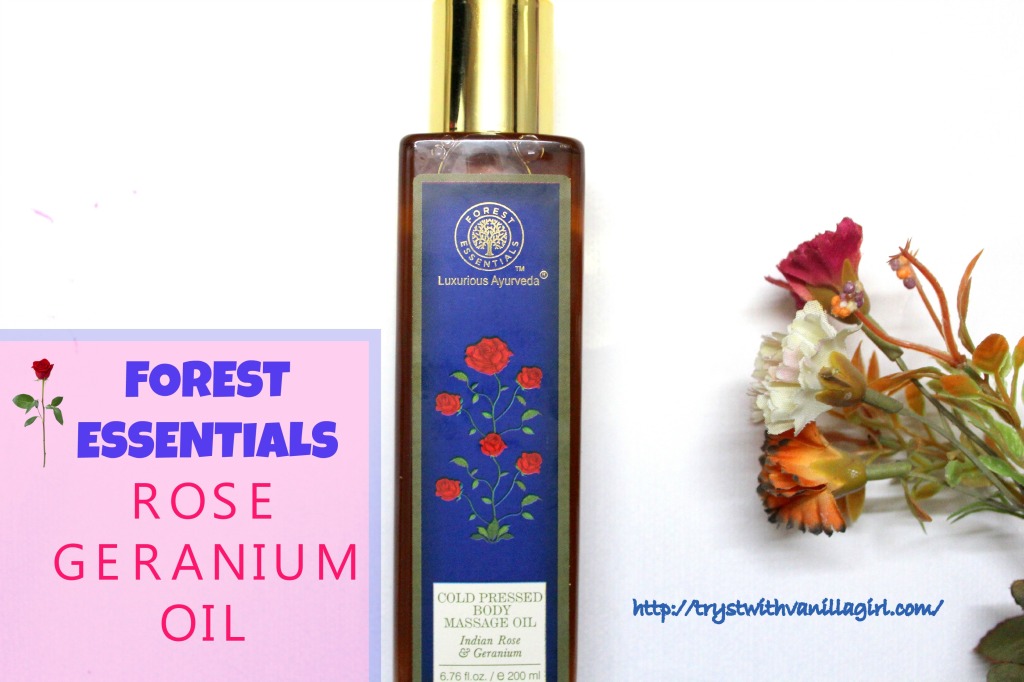 FOREST ESSENTIALS INDIAN ROSE GERANIUM OIL REVIEW