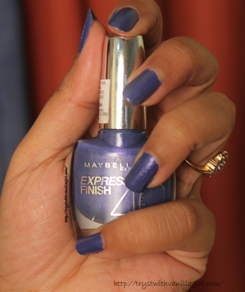 MAYBELLINE  EXPRESS FINISH EXOTIC VIOLET REVIEW