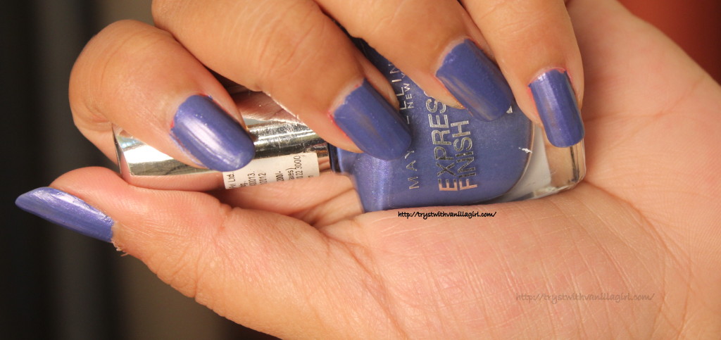 MAYBELLINE  EXPRESS FINISH EXOTIC VIOLET REVIEW