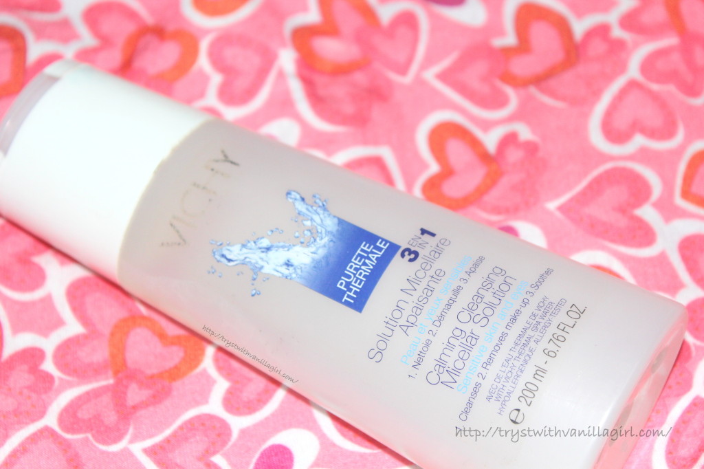 VICHY PURETE THERMALE CALMING CLEANSING MICELLAR SOLUTION REVIEW