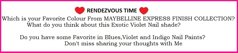 MAYBELLINE EXPRESS FINISH EXOTIC VIOLET REVIEW