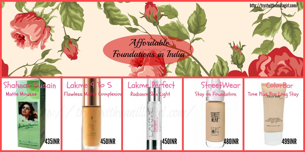 Affordable Makeup India:FOUNDATION
