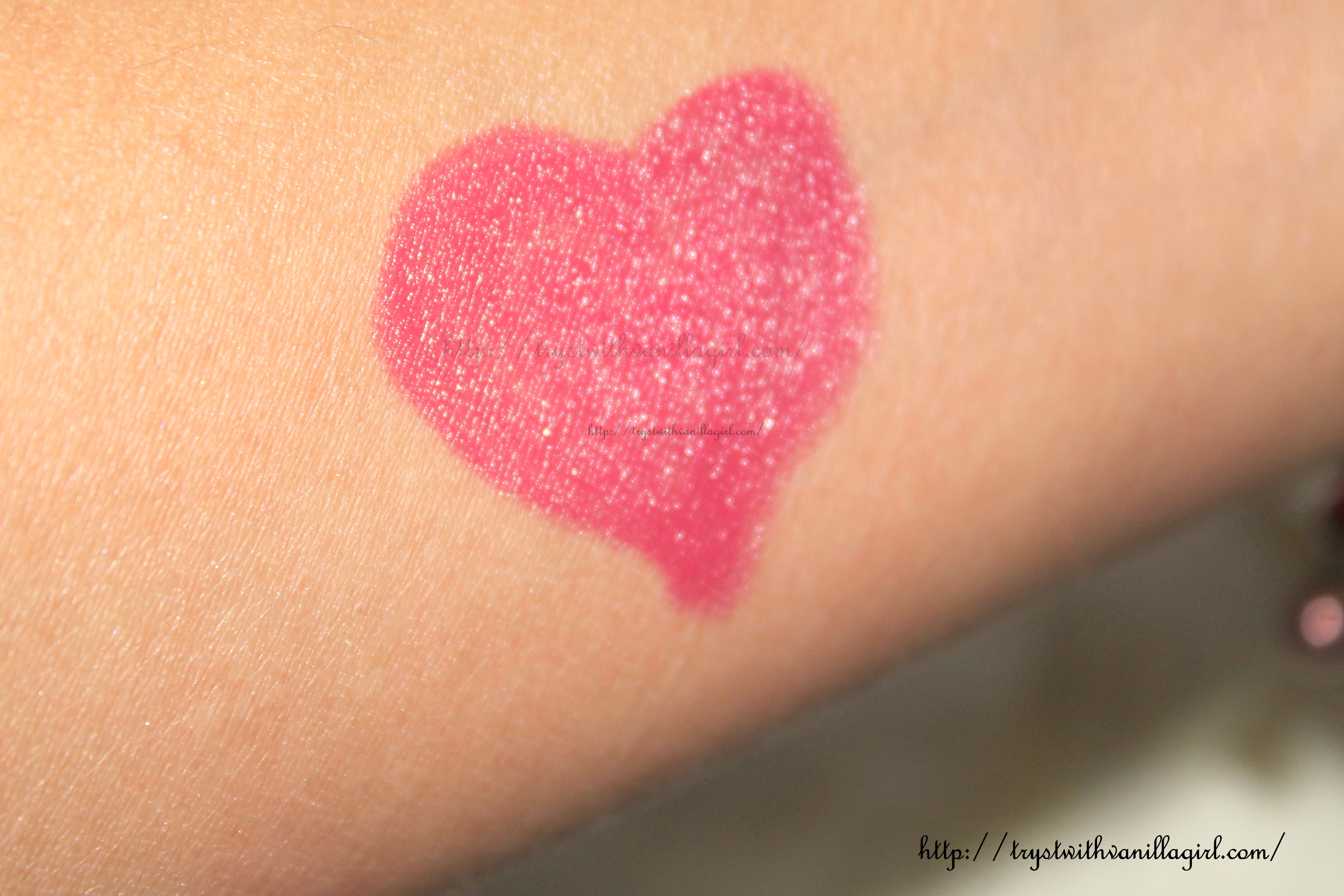 Maybelline ColorSensational Lipstick Hooked on Pink Review,Swatch