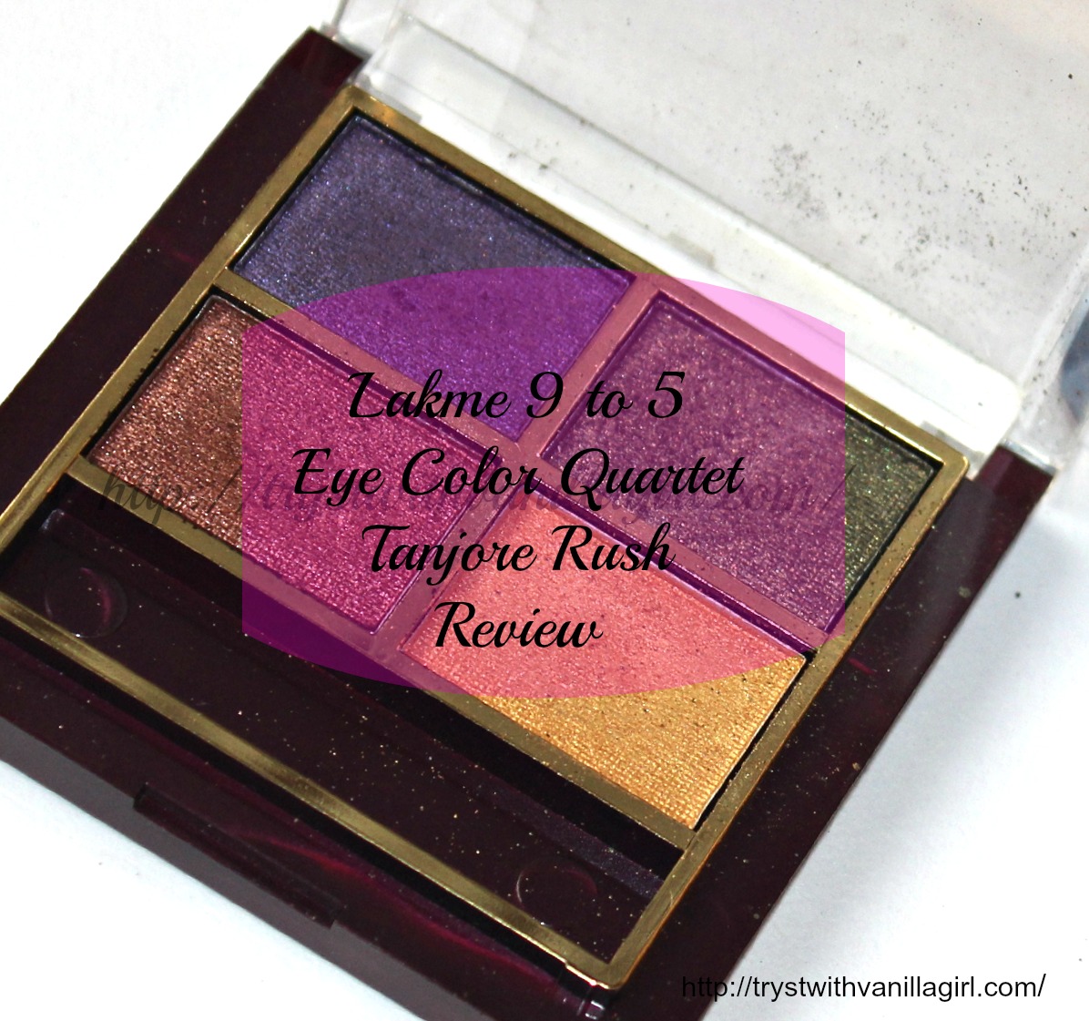 Lakme 9 to 5 Eye Color Quartet Tanjore Rush Review