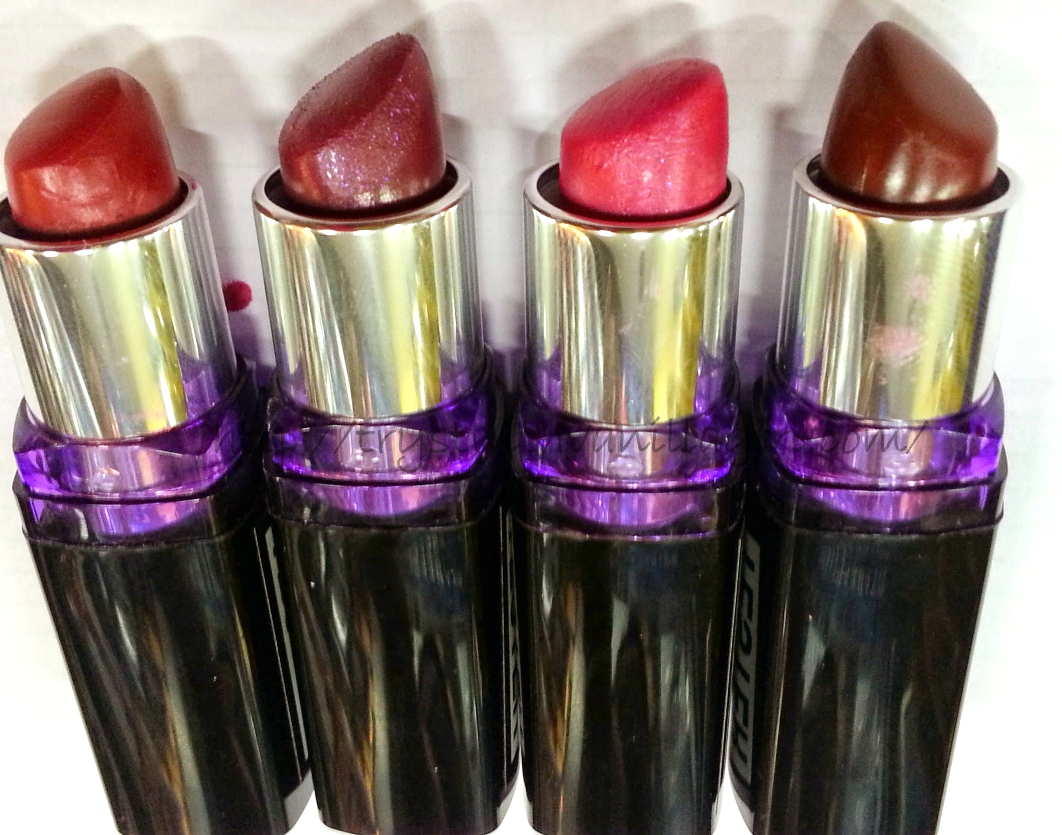MAYBELLINE COLOR SHOW LIPSTICKS SWATCHES