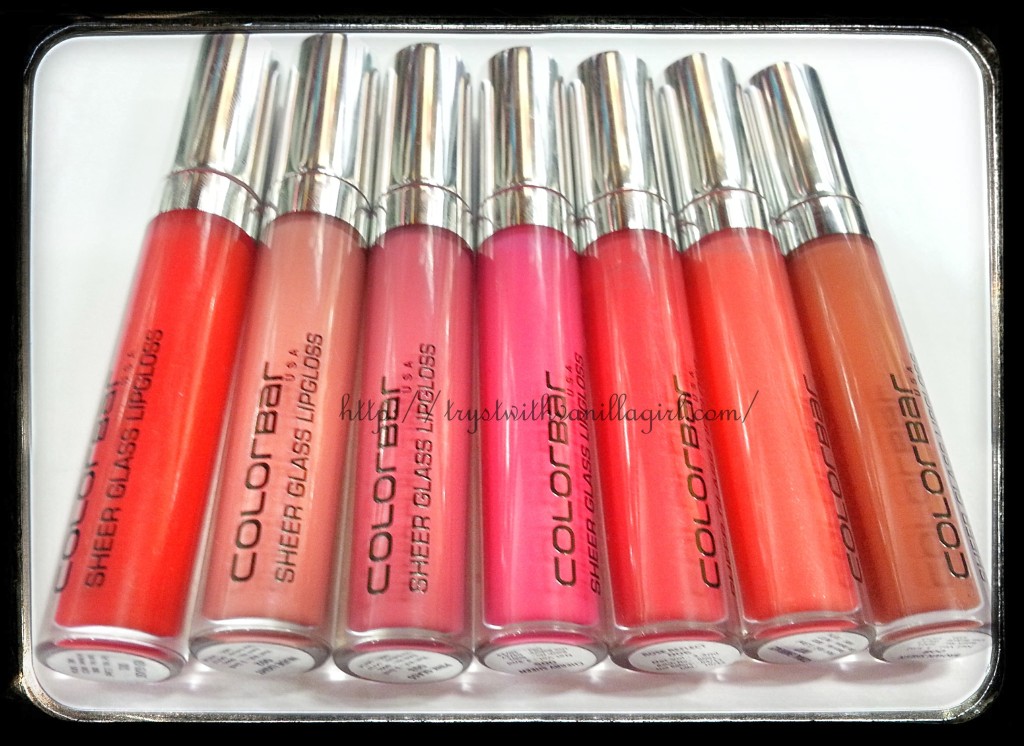 NEW ColorBar Sheer Glass LipGloss Swatches