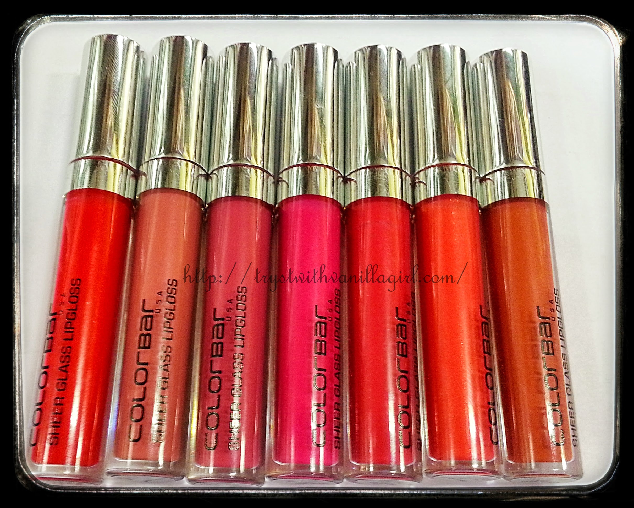 NEW ColorBar Sheer Glass LipGloss Swatches