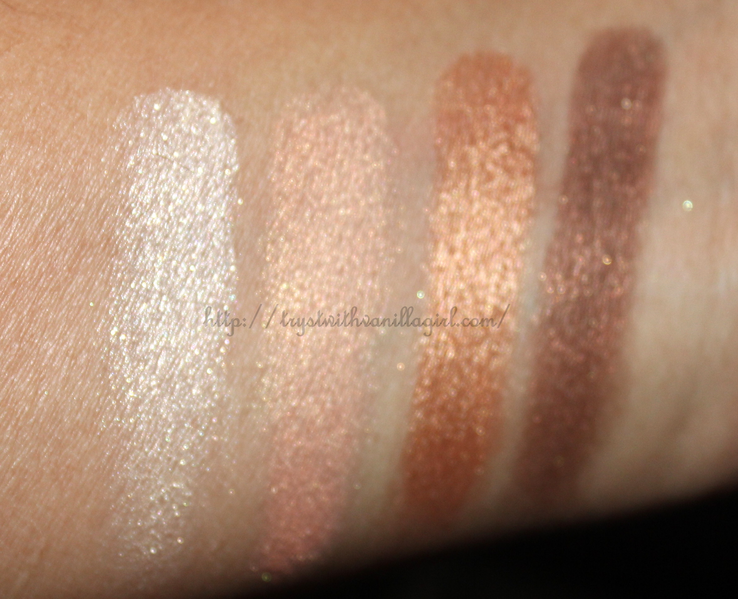 Maybelline Eyestudio Diamond Glow EyeColor Pallet Copper Brown Review,Swatches,Photos