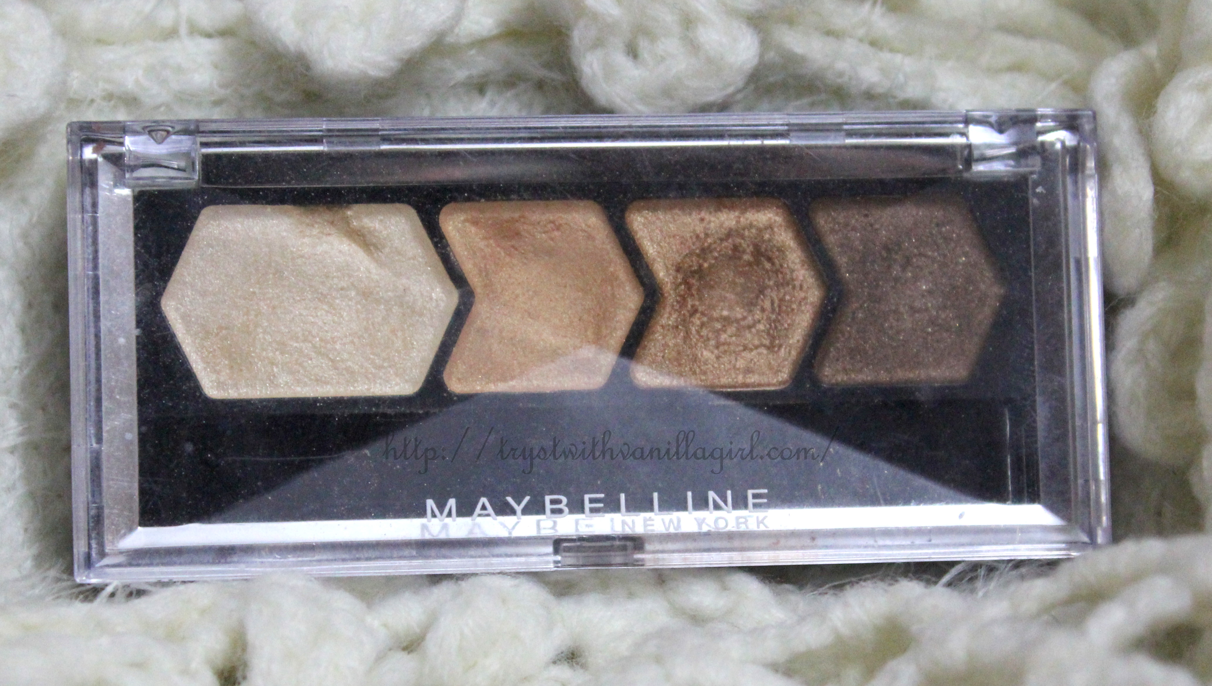 Maybelline Eyestudio Diamond Glow EyeColor Pallet Copper Brown Review,Swatches,Photos