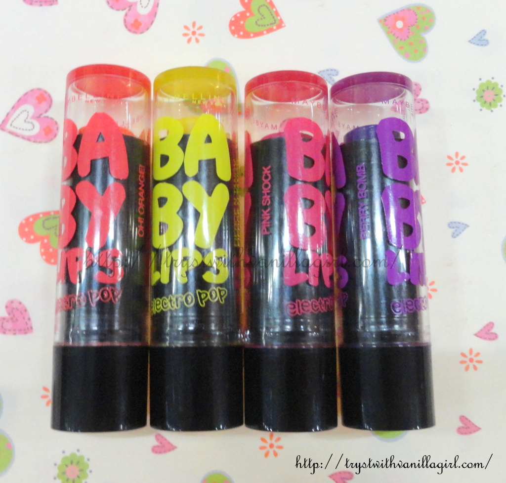Maybelline Baby Lips Electro Pop Lip Balms Review