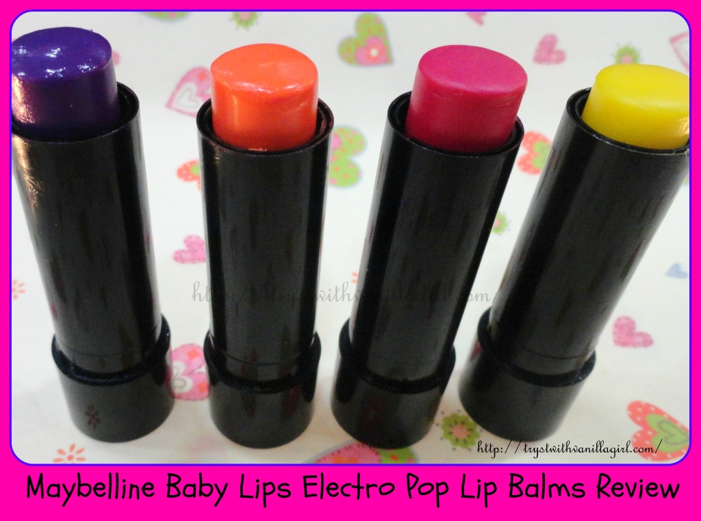Maybelline Baby Lips Electro Pop Lip Balms Review