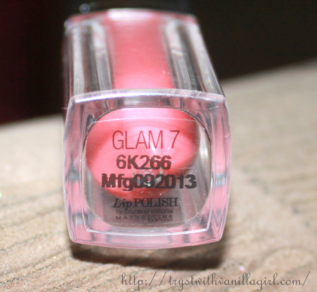  Maybelline Colorsensational Lip Polish Glam 7 Review,Swatch,Photos