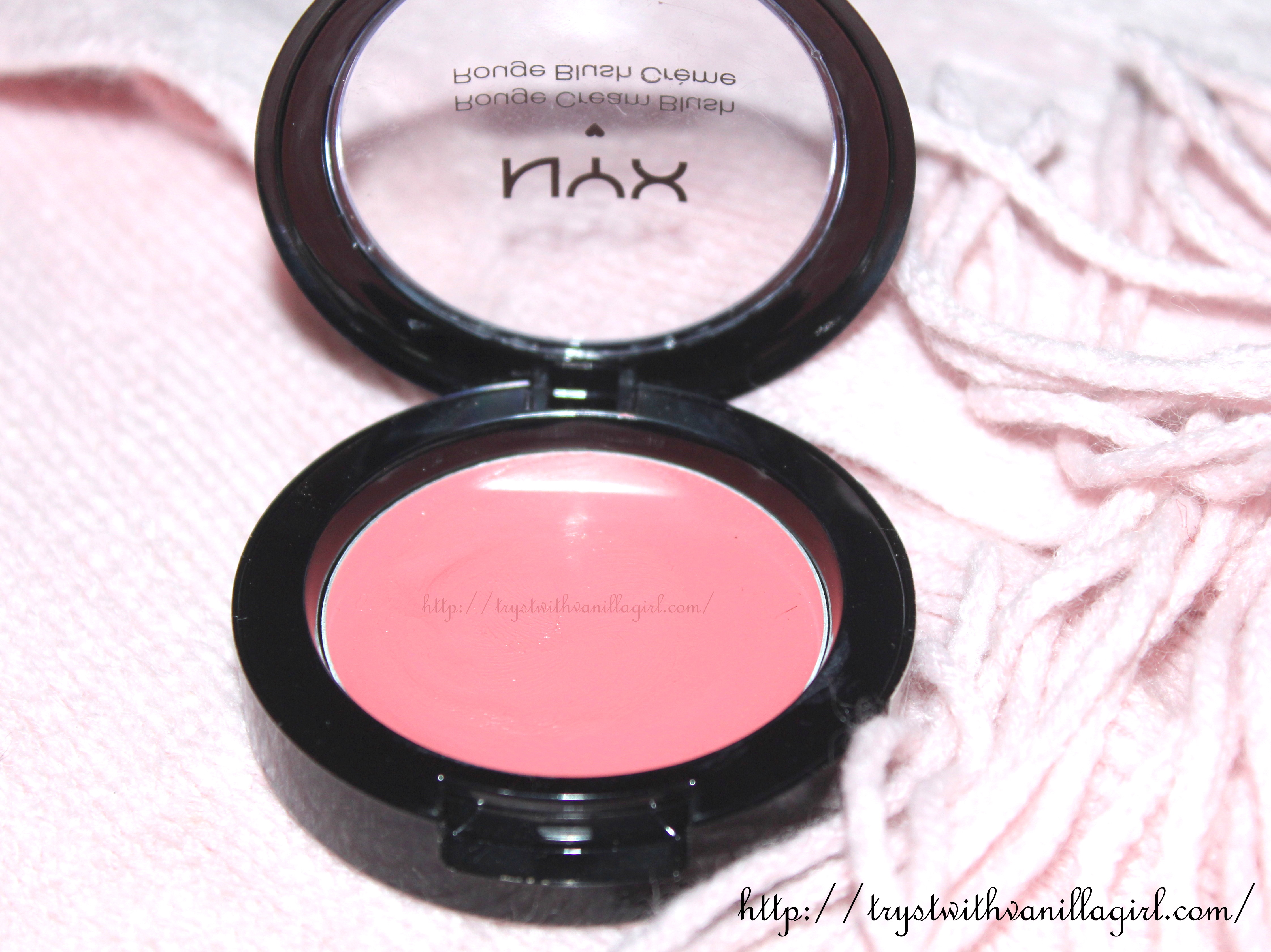 NYX Rouge Cream Blush Rose Petal Review,Swatch,Photos