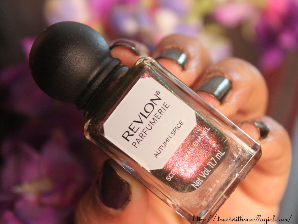 Revlon Parfumerie Scented Nail Enamel Autumn Spice Review,Swatch,Photos