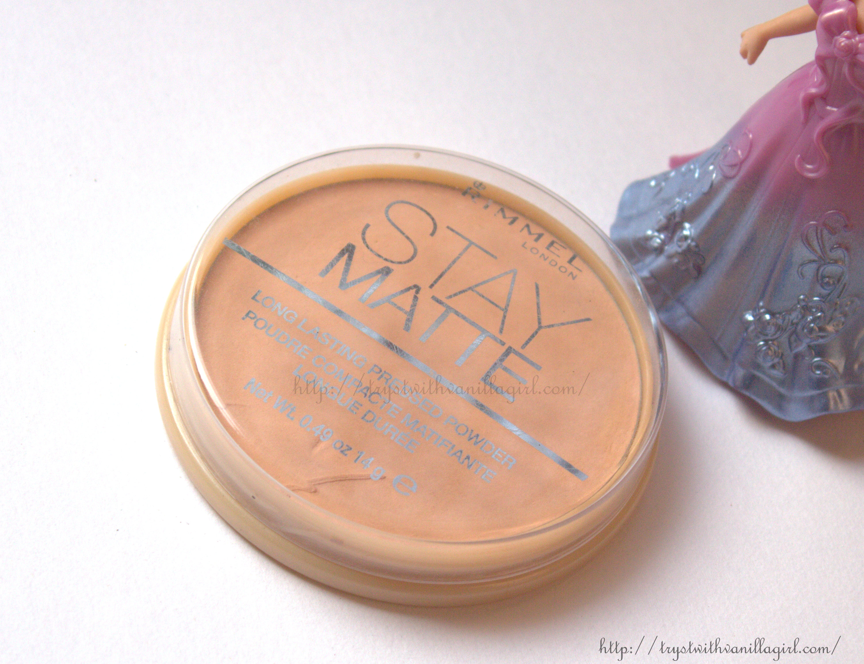 Rimmel London Stay Matte Pressed Powder Review,Swatch,Price in India