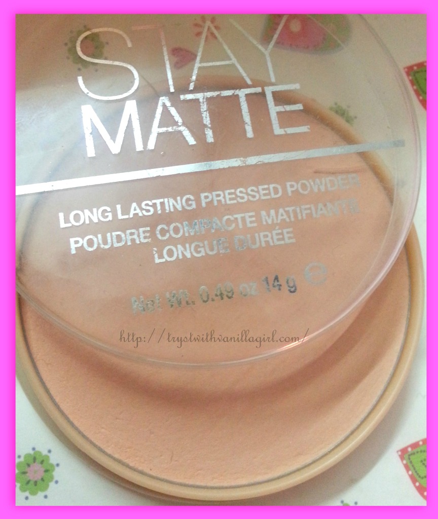 Rimmel London Stay Matte Pressed Powder Review,Swatch,Price in India