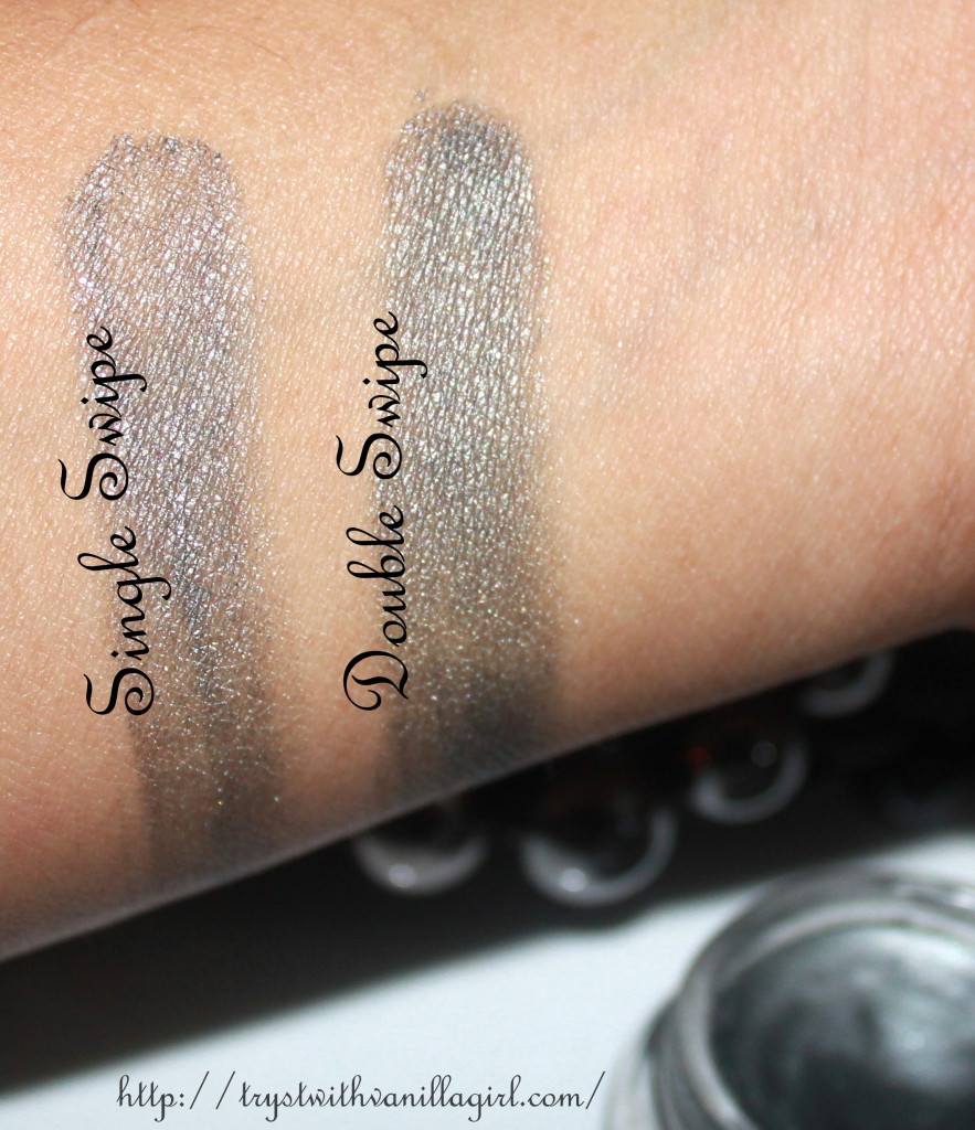 Maybelline Color Tattoo Eye Shadow Audacious Asphalt Review,Swatch,Photos