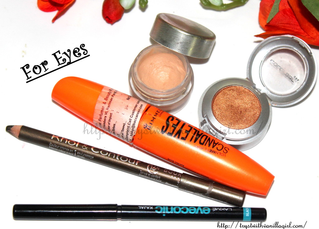 Affordable MakeUp Look,Bronze Eyeliner,Colorbar Eyeshadow Copper Crush 02
