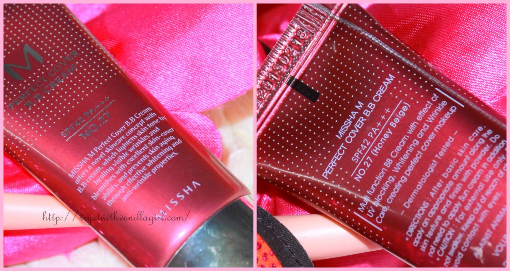 Missha M Perfect Cover BB Cream Review,Swatch,Photos,Demo