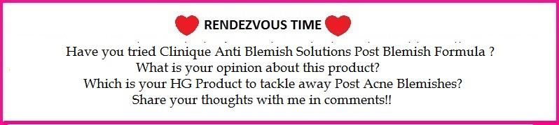 Clinique Anti Blemish Solutions Post Blemish Formula Review