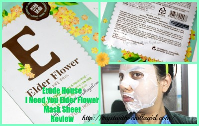 Etude House I Need You Elder Flower Mask Sheet Review