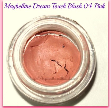 Maybelline Dream Touch Blush 04 Pink Review,Swatch,Photos