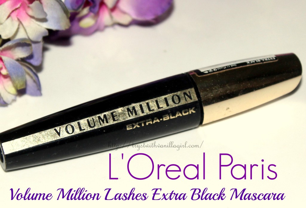 L'Oreal Paris Volume Million Lashes Extra Black Mascara Review,EOTD,FOTD,Price In India