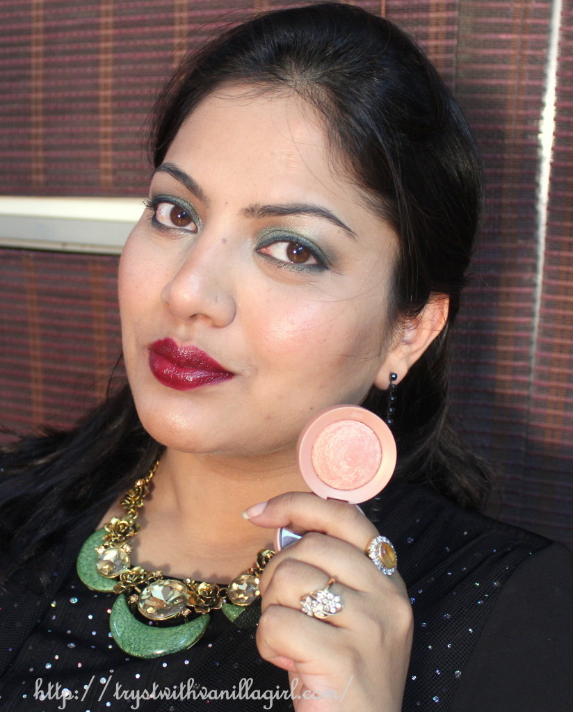 Bourjois Little Round Pot Blusher 35 Lune D'or Review,Swatch,Photos,FOTD