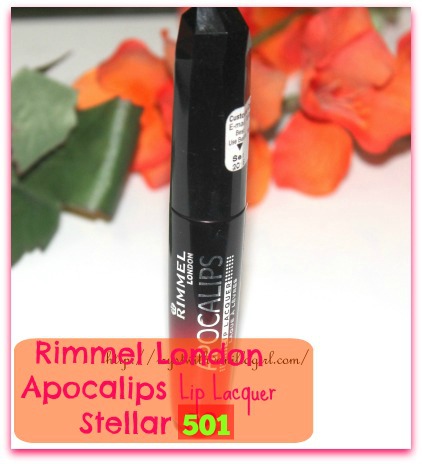 Rimmel London Apocalips Lip Lacquer Stellar 501 Review,Swatch,Photos,FOTD