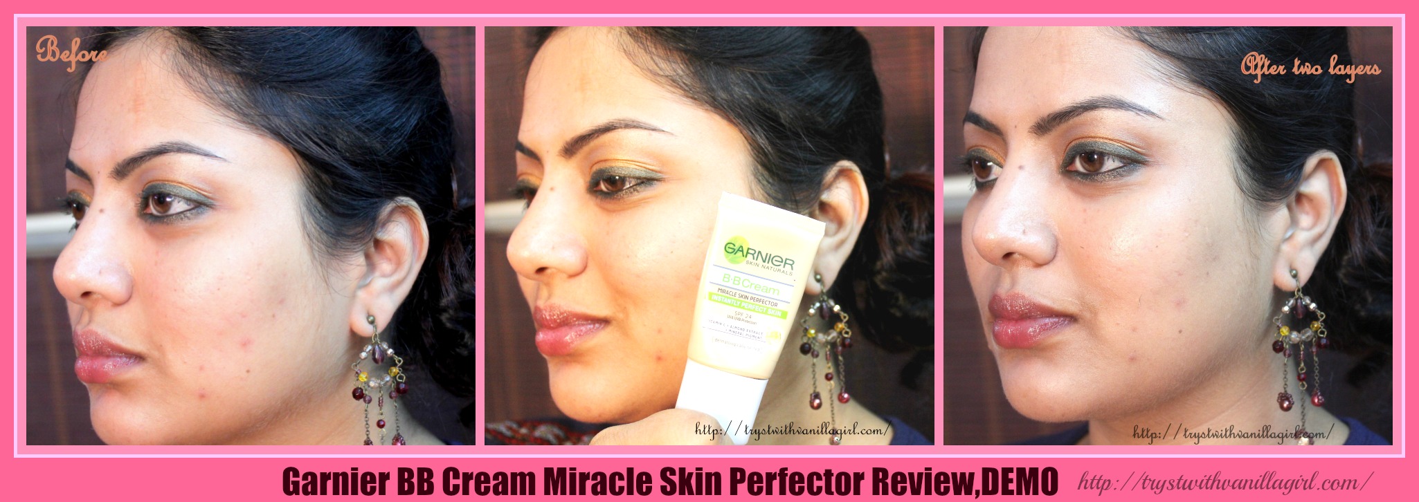Garnier BB Cream Miracle Skin Perfector Review,Swatch,Photos