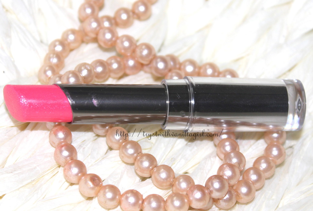 Lakme Absolute Gloss Addict Lipstick Pink Temptation Review,Swatch,Photos