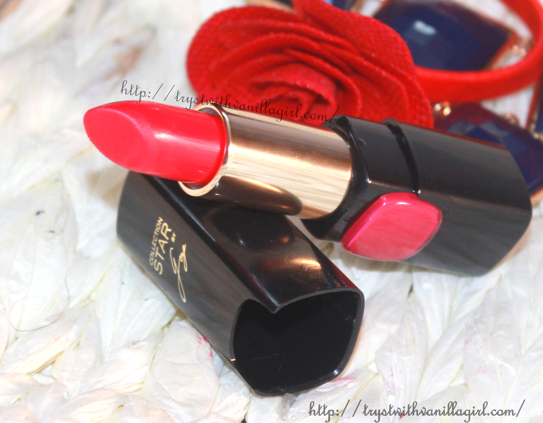 L'Oreal Color Riche Star Collection Pure Reds Lipstick Pure Amaranthe Review,Swatch,Photos