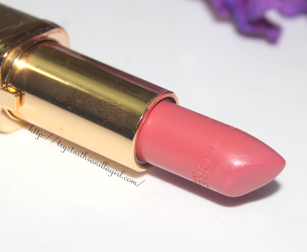 L'Oreal Paris Color Riche Lipstick Velvet Rose Review,Swatch,Photos,378,FOTD