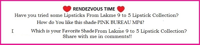 akme 9 to 5 Matte Lipstick Pink Bureau Review,Swatch,Photos