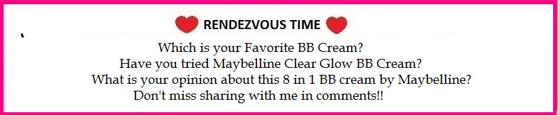Maybelline Clear Glow BB Cream 02 Radiance Review,Swatch,Photos,FOTD