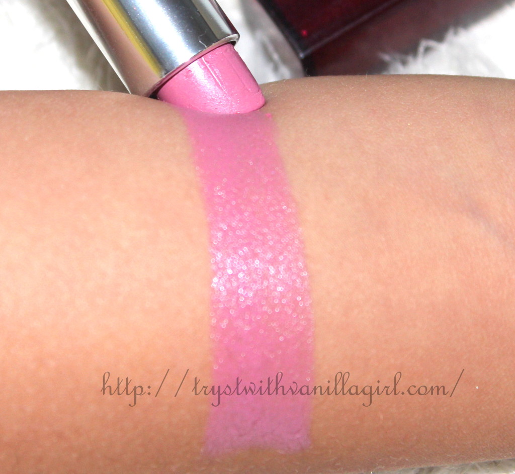 Maybelline ColorSensational Lipstick Make Me Pink Review,Swatch,Photos