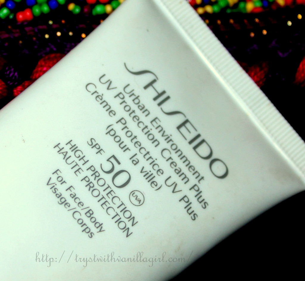 Shiseido Urban Environment UV Protection Cream Plus Review