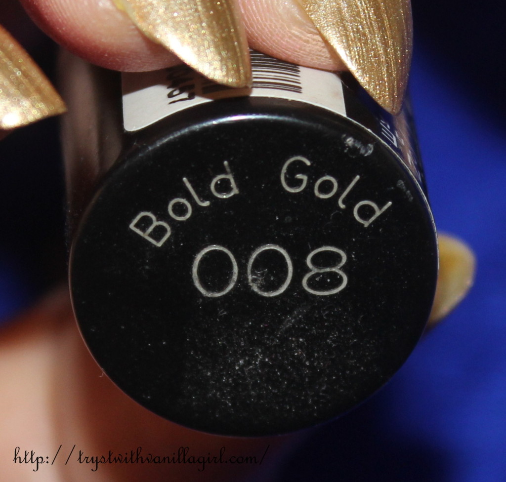 BRAND Maybelline Colorshow Nail Polish in Bold Gold Review,NOTD
