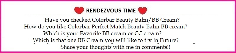 Colorbar Perfect Match Beauty Balm Review,Swatch,Photos,Demo,FOTD,Vanilla Creme