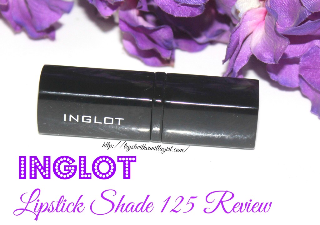Inglot Lipstick Shade 125 Review,Swatch,Photos